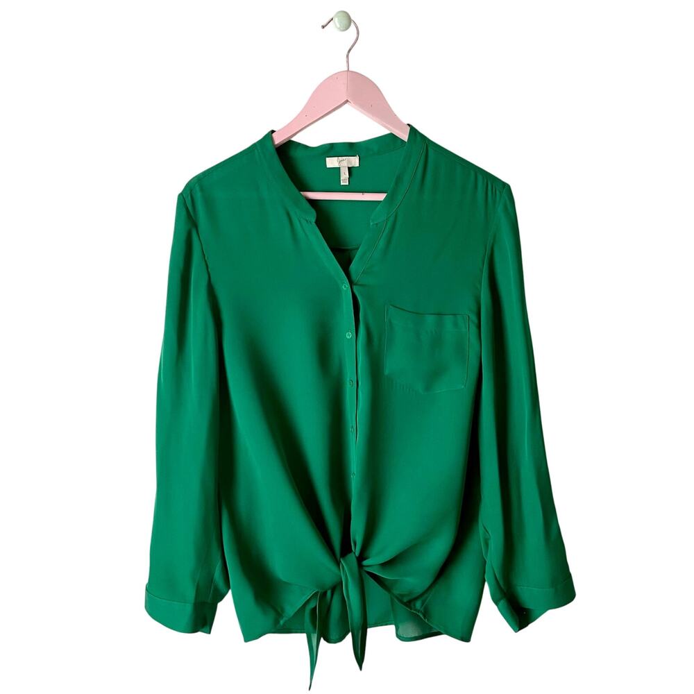 Joie Silk Green Blouse
